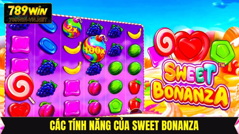 Các tính năng nổi bật có ở nổ hũ Sweet Bonanza 