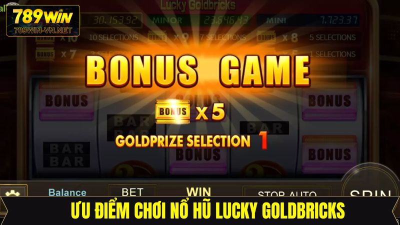 Đặc điểm nổi bật của trò chơi nổ hũ Lucky Goldbricks